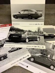 Dossier De Presse 1988 ALFA ROMEO ALFA 164, 75, 33, SPRINT & SPIDER - Picture 1 of 3