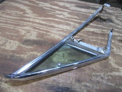 1967 1968 Dodge Monaco Polara 2 door hardtop vent window  glass frame trim PF - Image 1 of 3