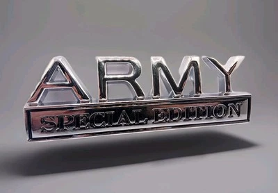 3D ARMY SPECIAL EDITION KFZ Metall Aufkleber Logo  Sticker Auto Armee Militär - Bild 1 von 4