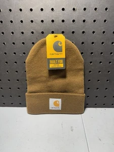 Carhartt Kid Acrylic Watch Hat Beanie Warm Winter Knit A18 Brown - Picture 1 of 7