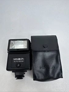 Vintage Minolta Auto 200X Shoe Mount Flash With Case - Picture 1 of 7