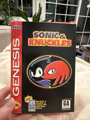 Sonic & Knuckles (Sega Genesis, 1994) Complete Cardboard Box Variant CIB Tested - Image 1 of 4