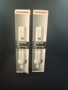 Two Sylvania 26w Compact Fluorescent Lights - Picture 1 of 3