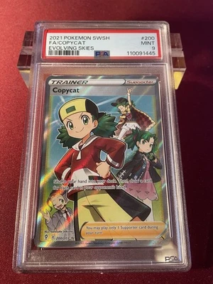 Copycat (Full Art) - Pokémon Card (PSA 9) 200/203 Evolving Skies 2021 Mint - Bild 1 von 2