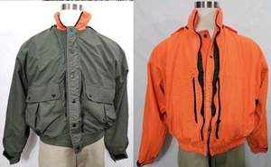 Vtg West Ark Mens M REVERSIBLE Green & Orange Hunting Outdoor Jacket - Picture 1 of 20
