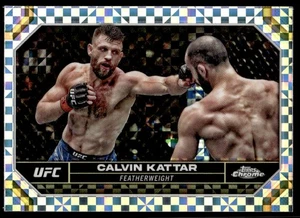 2024 Topps Chrome UFC #37 Calvin Kattar X-Fractor - Picture 1 of 2