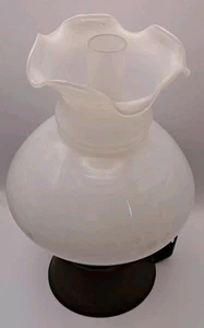 Antique KOSMOS BRENNER Oil Lamp, German/Austrian – 27cm – Repaired Opaline Shade - Picture 1 of 13