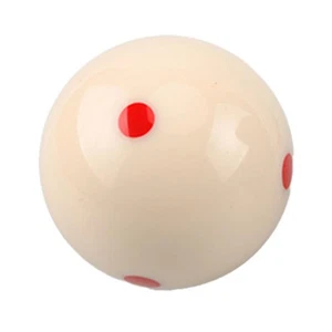 2-1/4 Replacement White Pool BallWhite Cue BallBlue 6 Dot AAA-Grade Billard - Picture 1 of 2