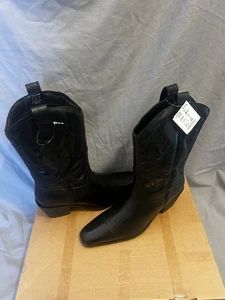 Leather Cowboy Boots Size 6 wide fit - Picture 1 of 3