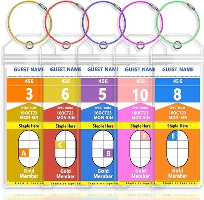 BODUOYEJIEYI 5 Pack Royal Caribbean Luggage Tag Holders，Clear Cruise Luggage Tagsfor Royal