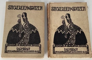 Stickerei & Spitzen Und Spitzen-Revue 9/1913 Band 13 9/1915 Band 15 Darmstadt - Imagen 1 de 24