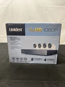 UNIDEN 8 Channel Security System, 4 cameras, 1TB ProHD 1080p 100 Ft. Night Vis. - Picture 1 of 6
