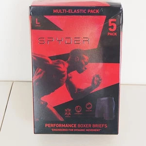 Neu im Karton Spyder 5er Pack Performance Boxershorts Multi-Elastik Pack Herren Gr. Large - Bild 1 von 8