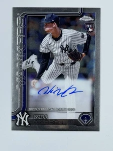 2025 Topps Chrome Will Warren #RA-WWA Auto - Picture 1 of 2