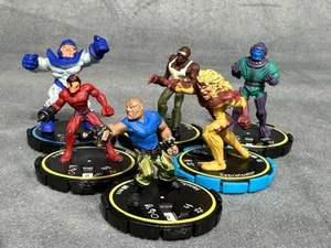 Lot Of 6 Heroclix Wizkids Henchman Klaw Sabretooth Thug Kang - Picture 1 of 9