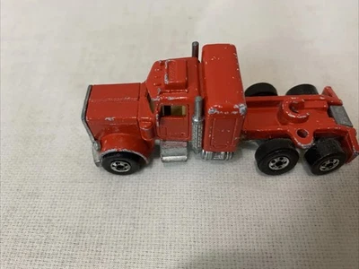 Hot Wheels Steering Rigs Peterbilt 半复古压铸黑墙 1980 1/64 玩具 — 第 1/4 张图片