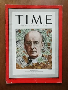 Time Magazine January 25  1943 Henry Morgenthau No Label Newsstand - Picture 1 of 1