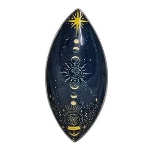 Enamel Incense Bowl - Aluminum - Zodiak Moon Phases - Brand New - Picture 1 of 1