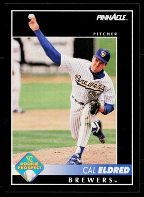 1992 Pinnacle #249 Cal Eldred Milwaukee Brewers - Image 1 of 2