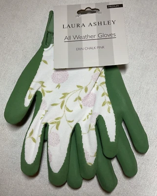 Guantes Laura Ashley Todo Clima Jardín ERIN TIZA ROSA VERDE TALLA PEQUEÑA NUEVO EN PAQUETE Foto 1 de 3
