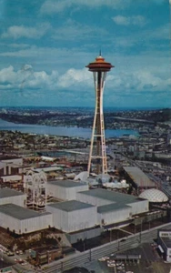 Seattle's World's Fair with Space Needle-Washington 1962 posted vintage - Picture 1 of 2