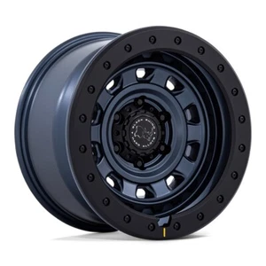 17" Black Rhino BR023 Xplorer Metallic Blue Black Lip 17x9 Wheel 6x5.5 -12mm Rim - Picture 1 of 8