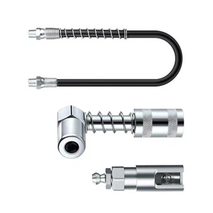 1 Set Right-Angle 90-Degree Push-on Grease Coupler With 1/8 Inch NPT Threads - Picture 1 of 12