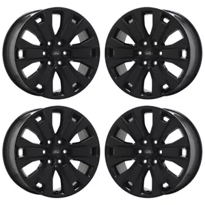 20" Ford F150 Truck Gloss Black wheels rims Factory OEM set 4 10065 - Picture 1 of 8