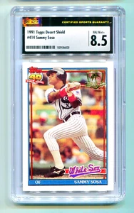 1991 TOPPS DESERT SHIELD SAMMY SOSA CARD #414 CSG 8.5 - Picture 1 of 2