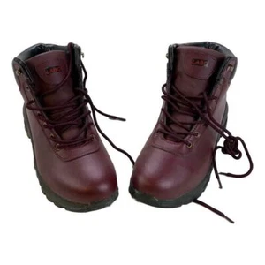 LABO Men's Brown Hiking Leather Boot Air Heel - Picture 1 of 5