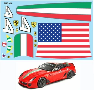 1/10 Decals per FERRARI 599XX MIAMI TAMIYA TBD145 - Picture 1 of 1