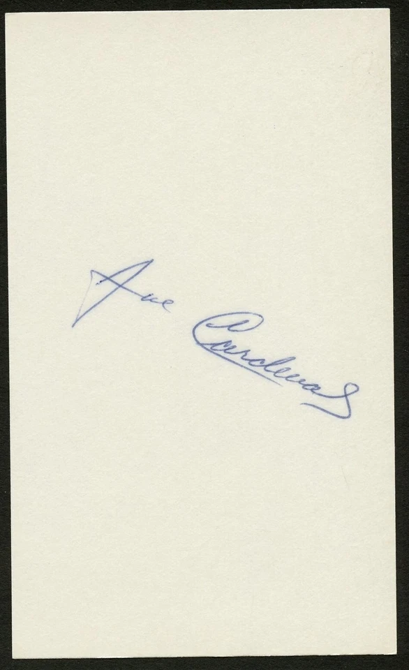 Tarjeta índice autografiada firmada por José Cardenal 3x5 jugador de béisbol 9214 Foto 1 de 1