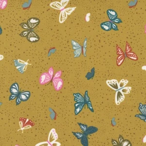Songbook A New Page Butterflies Bronze Stephanie Sliwinski for Moda 1/2 Yard - Picture 1 of 1