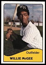 1979 TCMA West Haven Yankees #13 Willie McGee West Haven Yankees NM