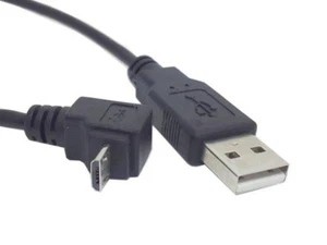 Short Micro USB Data Cable Charging Cord with Angle Plugs 90 Degree Angled 20cm - Picture 1 of 1