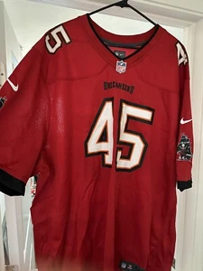 Tampa Bay Buccaneers Rachaad White #1 Nike Red Official NFL Player Game Jersey - Picture 1 of 4