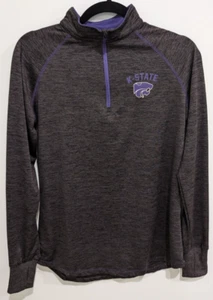 Colosseum K-State Wildcats Quarter Zip Pullover Men's M Gray - Picture 1 of 4
