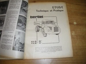 REVUE TECHNIQUE BERLIER GLR 8 M 2 - TLR 10 M2 - Imagen 1 de 2