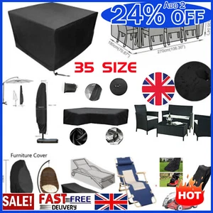 Heavy Duty Waterproof Garden Patio Furniture Cover for Rattan Sofa Outdoor UK - Picture 1 of 67