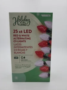 Holiday Living 25-Count 13' Red/White Alternating LED Christmas Lights #4950678 - Picture 1 of 11