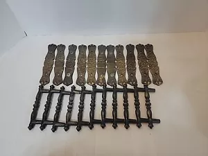 11 Vintage Amerock Kutsche Haus Griff Schrank Schublade Züge & Rückplatten - Bild 1 von 4