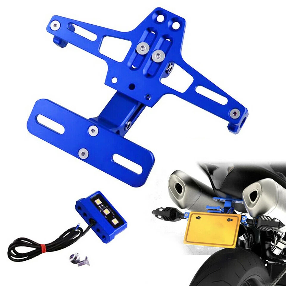 Motorcycle Tail Tidy License Plate Holder LED Light For Honda VFR800 VTR1000F   - Image 1 of 4