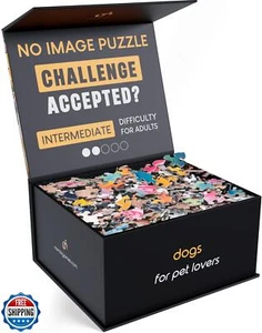 Normic - No Image Puzzle 1000 Irregular Pieces Extreme Difficult Jigsaw Chall - Picture 1 of 5