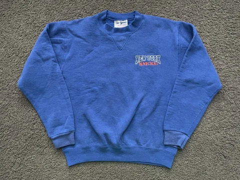 VINTAGE 90s New York Knicks THE GAME Crewneck Sweatshirt YOUTH Small (6/8) Cover