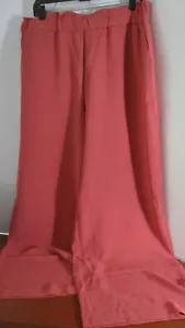 HILARY RADLEY ~ Coral Polvoriento Pierna Ancha Cintura Alta PANTALONES ~Mujer Grande ~NUEVO CON ETIQUETAS - Imagen 1 de 4