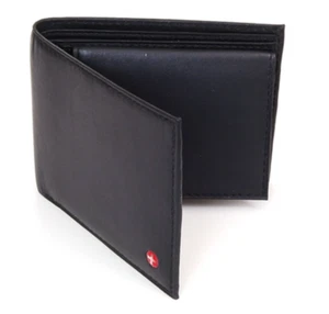 Alpine Swiss Brown Classic Passcase Bifold Wallet 4.5"x3.5" Style #SW-135 - Picture 1 of 3