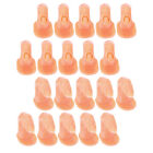  20 Pcs Manicure Fingers Nails Tip Stand Maniquin Art Polish with Adhesive