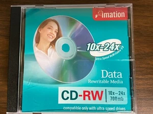 Imation Cd-RW  4x-12x 700mb Data Rewritable Media  - Picture 1 of 3