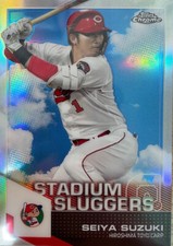 Seiya Suzuki 2021 Topps Chrome NPB #SL-13 Stadium Sluggers Refractor Insert