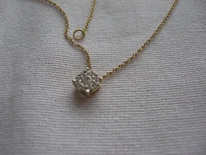 Brillant Anhänger /Gleiter mit Kette, 750 GG, 0,2 carat, H/vs-si, Wert 1.100 € - Bild 1 von 5